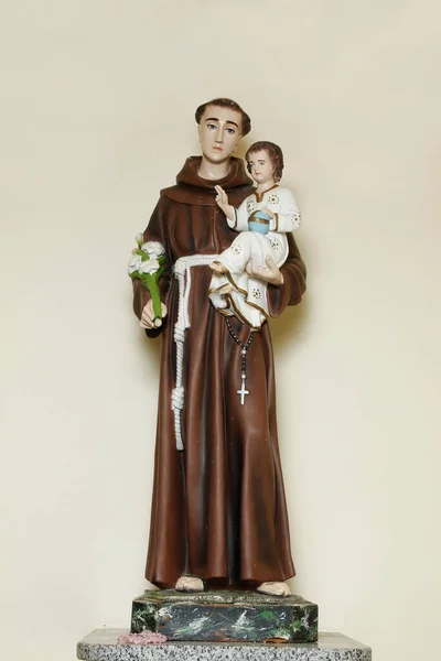 saint Anthony of lisbon or St. Anthony de padua and baby Jesus catholic church image