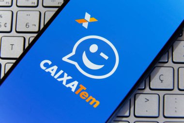 Minas Gerais, Brazil - March 20, 2021: Screen of the Caixa Tem application