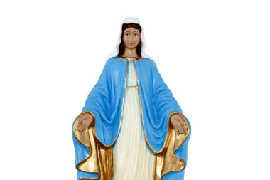 Katolik dininde Tanrı 'nın annesi, Meryem Ana' nın heykeli, Bakire Meryem.