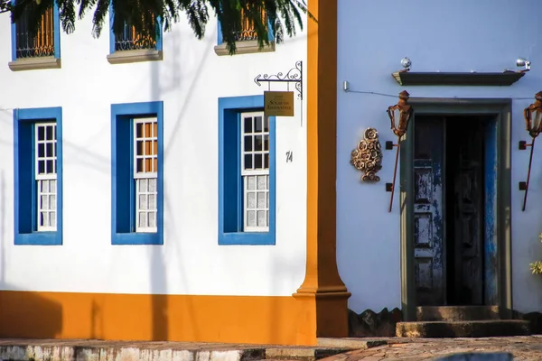 Tiradentes Minas Gerais Brasil Mayo 2019 Casas Arquitectura Característica Ciudad — Foto de Stock