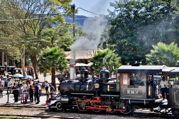 Minas Gerais Brazília 2019 Május Mozgásban Maria Fumaca Mozdony Történelmi — Stock Fotó