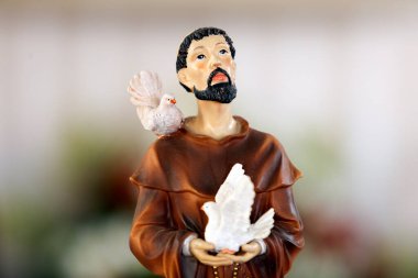 Katolik Kilisesi Assisi 'nden Aziz Francis.