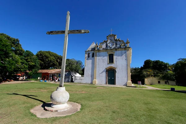 Porto Seguro Bahia Brasile Luglio 2021 Croce Chiesa Nostra Signora — Foto Stock