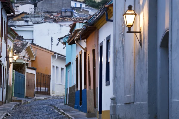 Calles estrechas en Minas Gerais — Foto de Stock