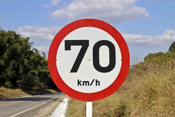 Velocidade do quadro regulamentar na estrada 70 4284 — Fotografia de Stock