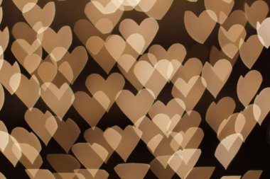 Kalp şeklinde bulanık ışıklar