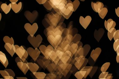 Kalp şeklinde bulanık ışıklar