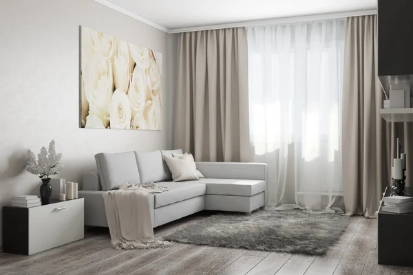 Interior in light colors — Stock Photo, Image