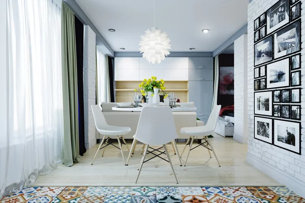 Yemek odası modern daire iç