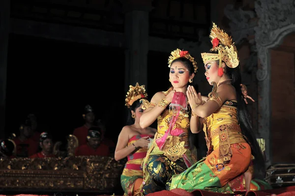 Dança Legong Uma Dança Balinesa Tradicional — Fotografia de Stock