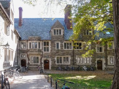 princeton Üniversitesi kampüsünde Bisiklet