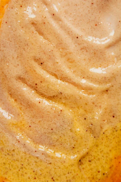 Closeup texture of the face and body scrub. Texture background and selfcare trend