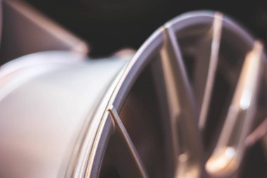 Yakın plan Alloy Wheels and Rim, seçici odaklanma