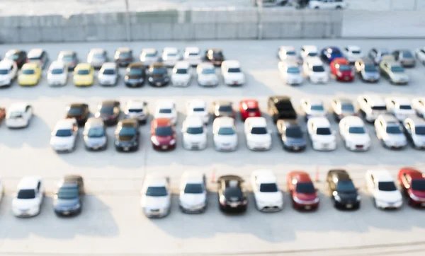 Предпосылки / контекст: Urban Blur car park with variety of color — стоковое фото