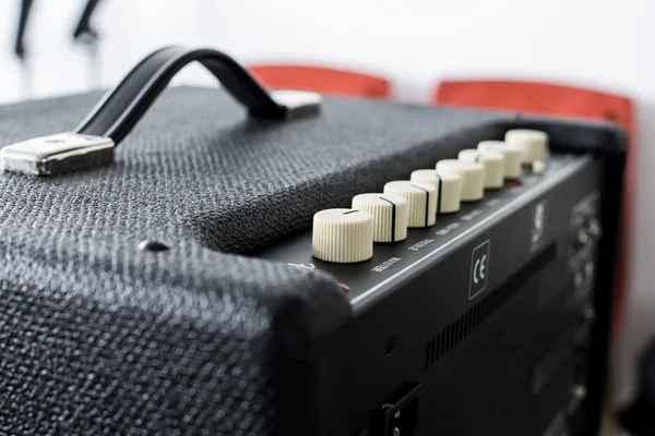 Controlador de cerca del amplificador de guitarra —  Fotos de Stock