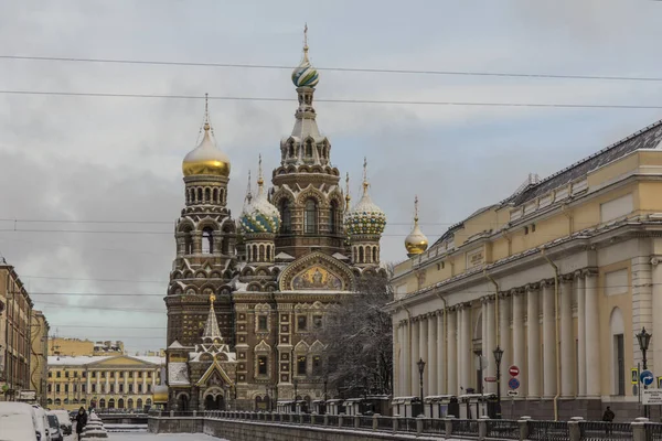 Savior Blood Petersburg Winter — Stock Photo, Image