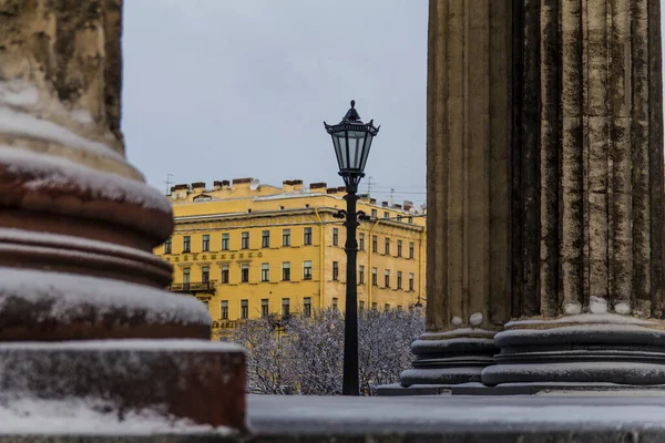 Kazan Cathedral Columns Petersburg Winter — Stock Photo, Image