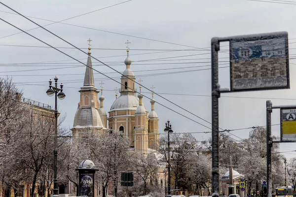 Andrew Cathedral Petersburg Winter — Stock Photo, Image