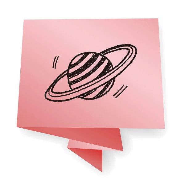 Illustration vectorielle Doodle Planet — Image vectorielle