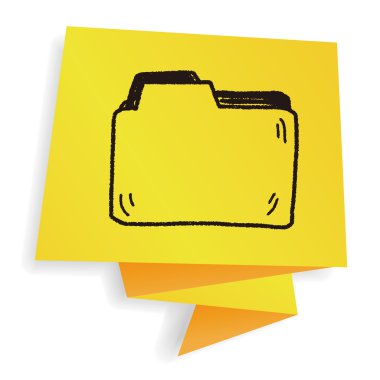 karalama dizini vektör illüstrasyonu