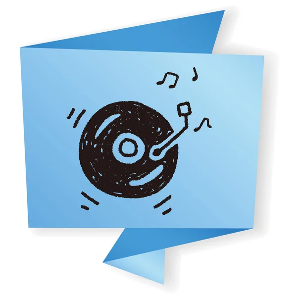 Illustration vectorielle de musique doodle — Image vectorielle