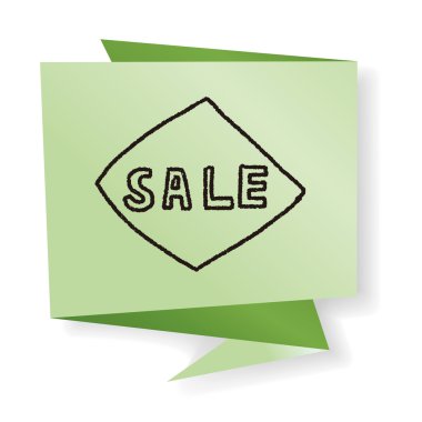 karalama satışı vektör illüstrasyonu