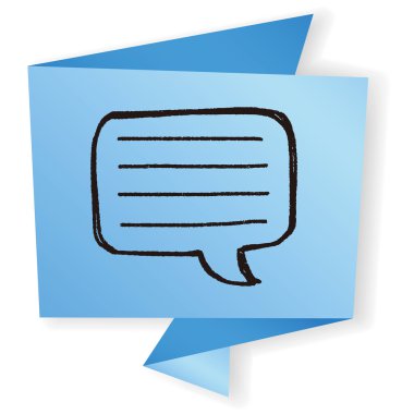 Doodle Diyalog vektör çizimi