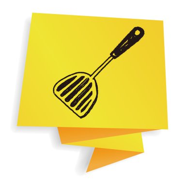 Mutfak kaşık doodle