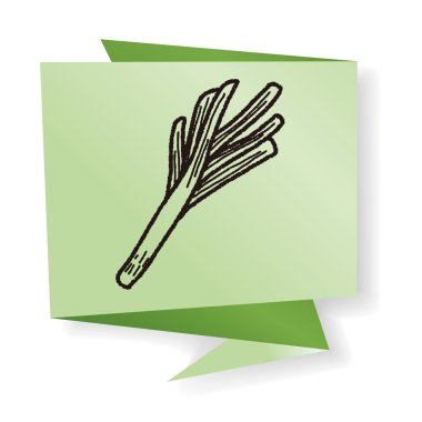 soğan doodle vektör çizim