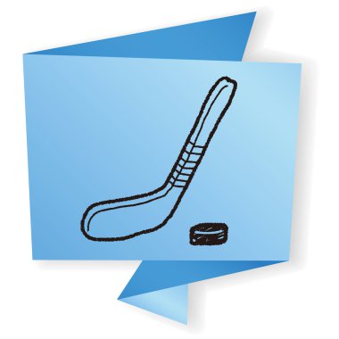 Hokey doodle vektör çizim