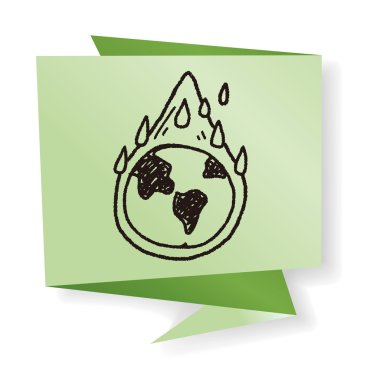 Çevre koruma kavramı; Korumak bizim çevre, prote vektör çizim