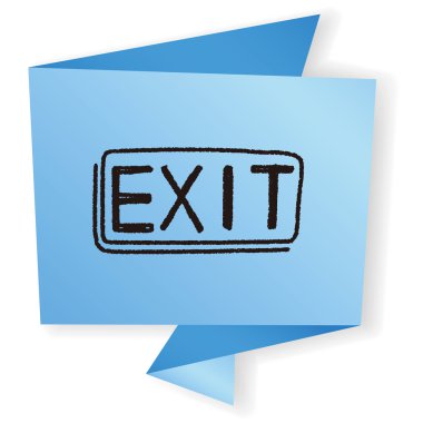 Doodle vektör çizim çıkmak