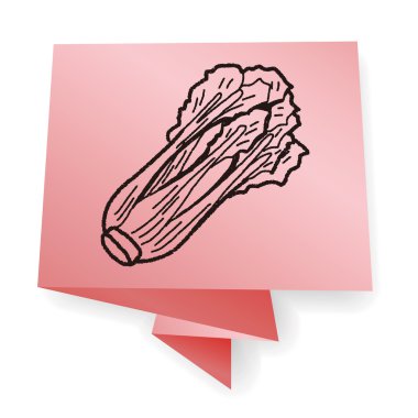 Lahana karalama vektör çizimi