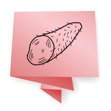 Yam doodle vektör çizim