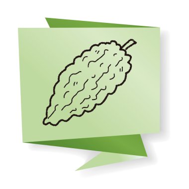 Acı doodle vektör çizim