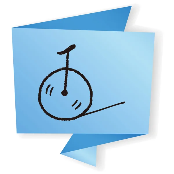 Doodle ποδήλατο διανυσματική απεικόνιση — Διανυσματικό Αρχείο