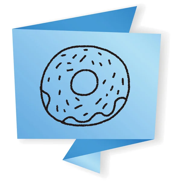 Illustration vectorielle Doodle Donuts — Image vectorielle
