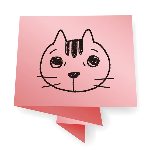Illustration vectorielle Doodle Cat — Image vectorielle