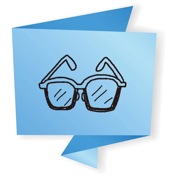Doodle bril vector illustratie — Stockvector