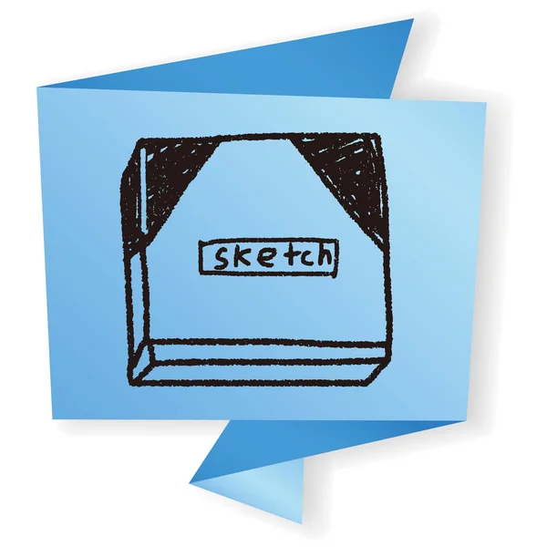 Skizzenbuch Doodle Vektor Illustration — Stockvektor