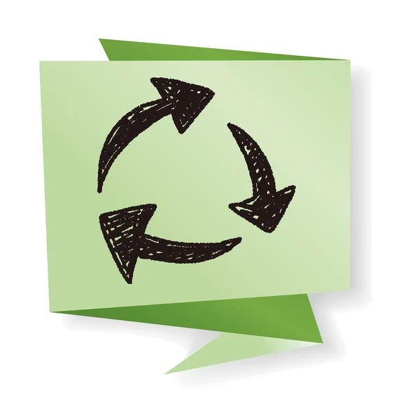 Umweltschutzkonzept; Recycling zum Schutz unserer E-Vektor-Abbildung — Stockvektor