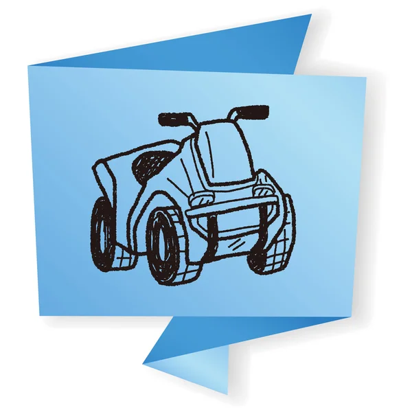 Motocicleta doodle vector ilustración — Archivo Imágenes Vectoriales