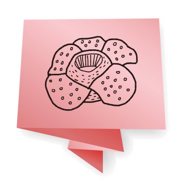 çiçek doodle vektör çizim