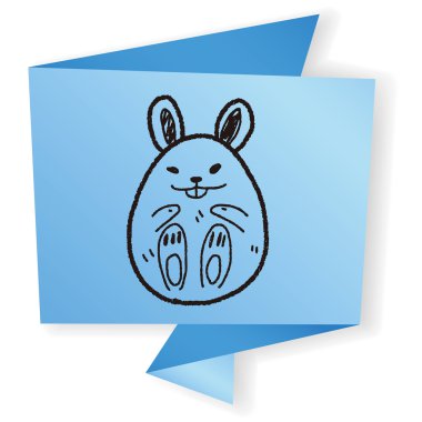 Paskalya yumurtası doodle vektör çizim