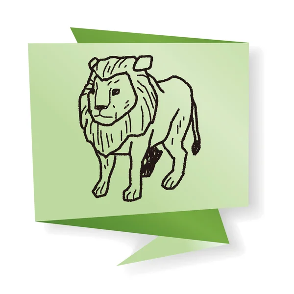 Векторная иллюстрация льва — стоковый вектор