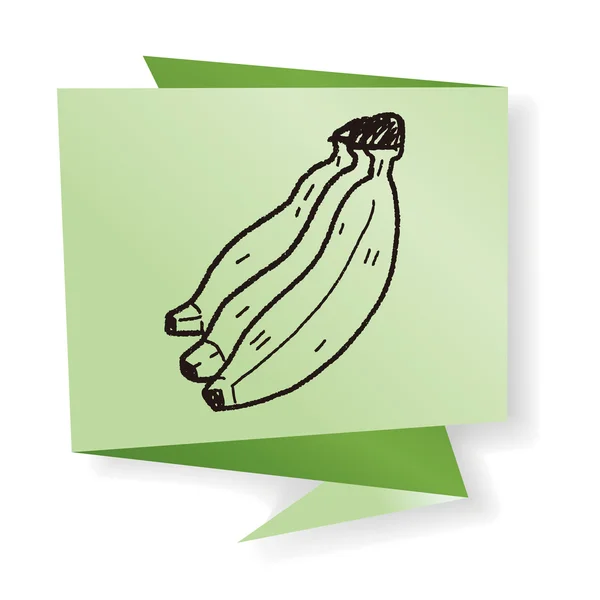 Banán doodle vektorové ilustrace Vektorová Grafika