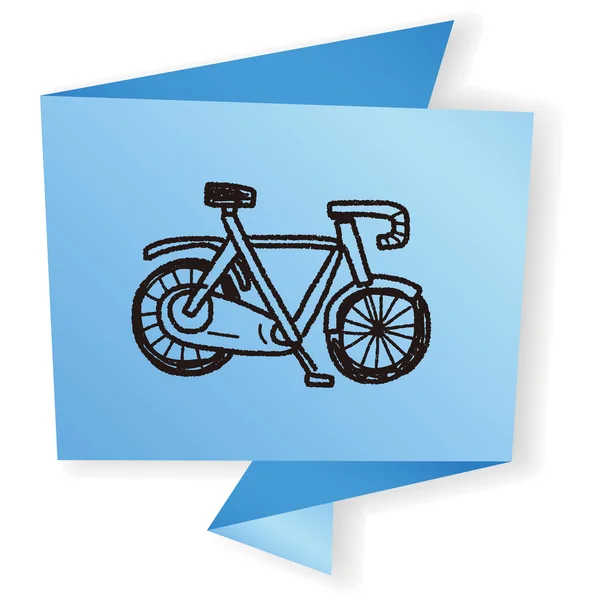 Bike doodle vector illustration — Stock Vector