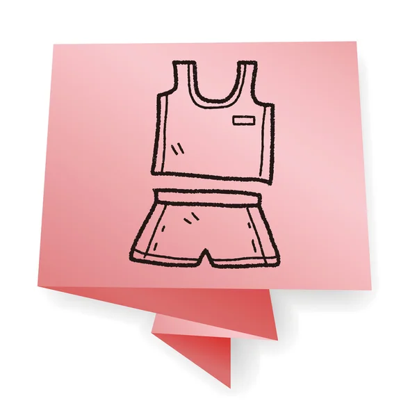 sport clothes doodle vector illustration