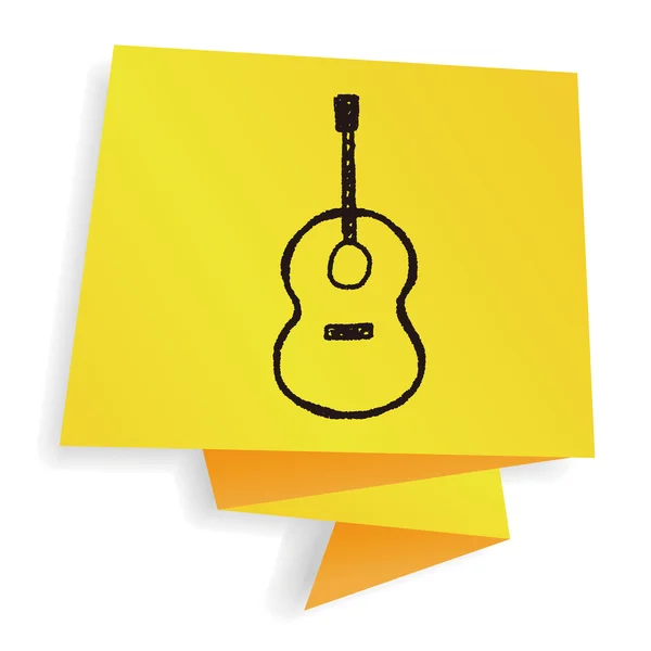 Doodle Guitar vector illustration — Stock Vector