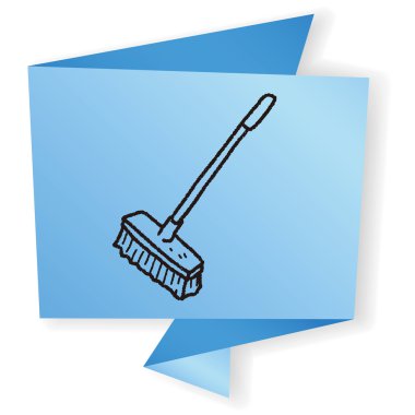 temiz fırça doodle vektör çizim